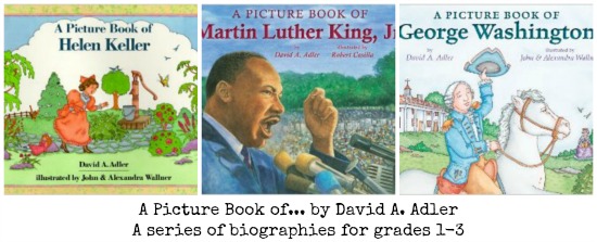 David A. Adler "A Picture Book of…" Biographies for Kids | libraryadventure.com